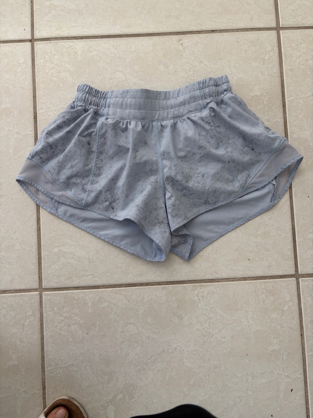 lululemon athletica Light Blue Marathon Running Shorts